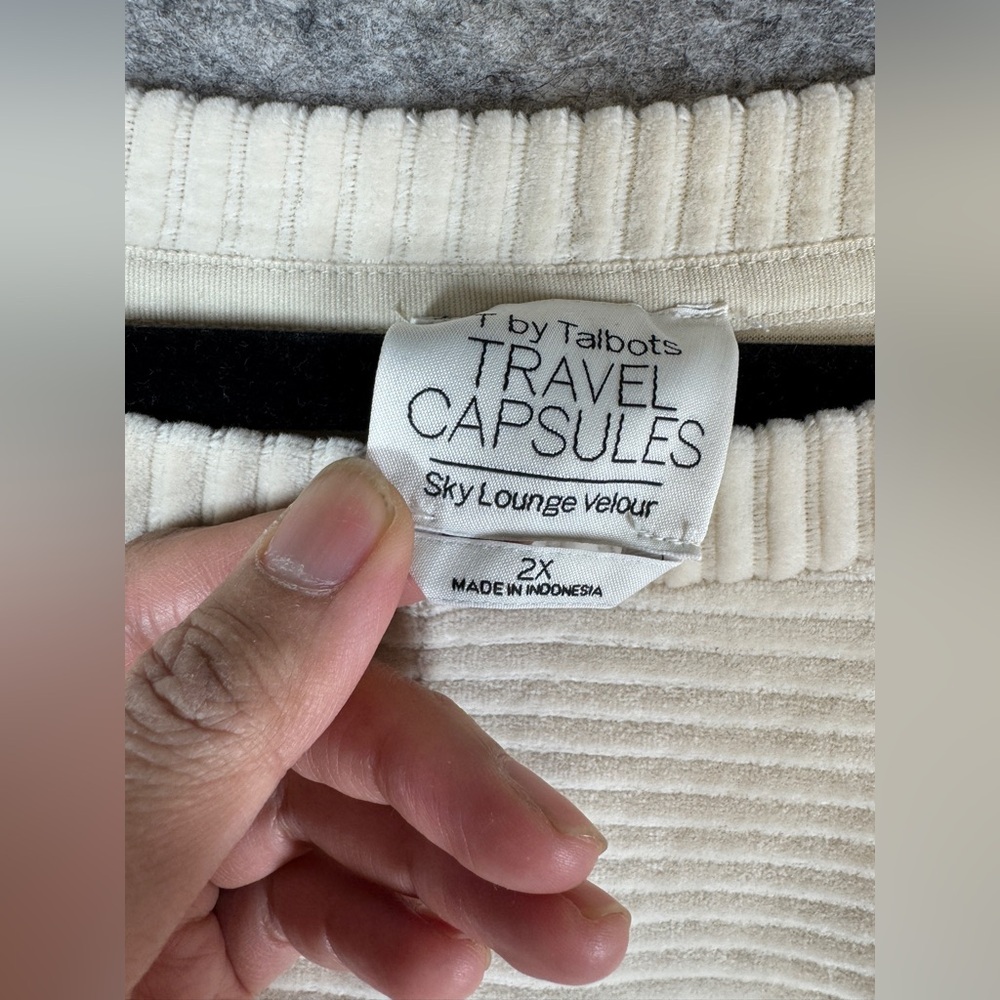 Talbots Cream Cozy Ribbed Knit Sweater - Picture 8 of 14